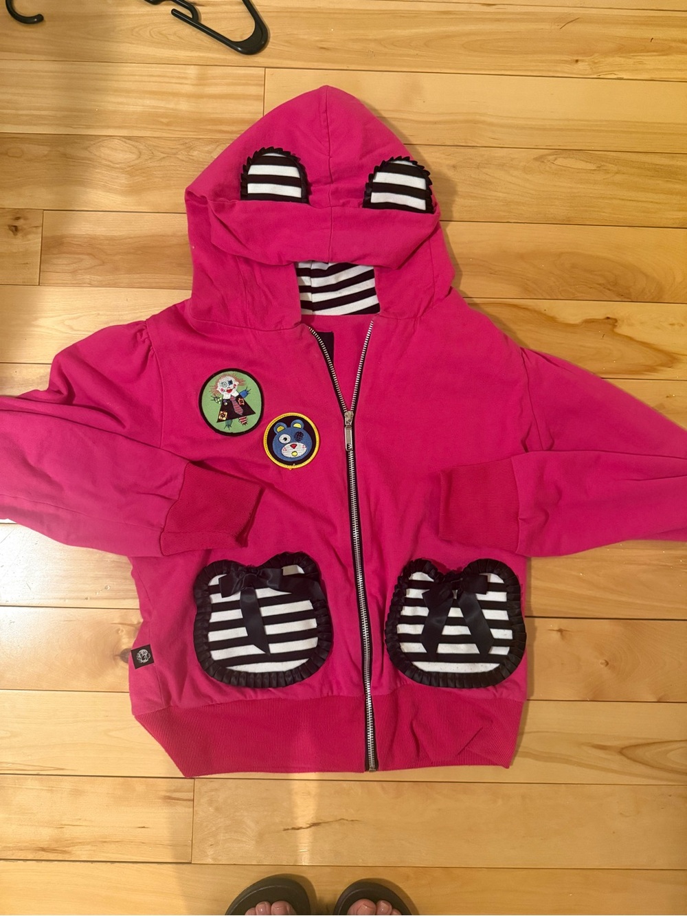 Jessica Louise Bear Hoodie Pink